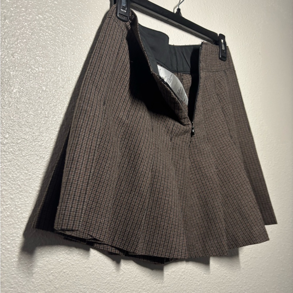 Abercrombie & Fitch Brown Skater Mini Skirt
